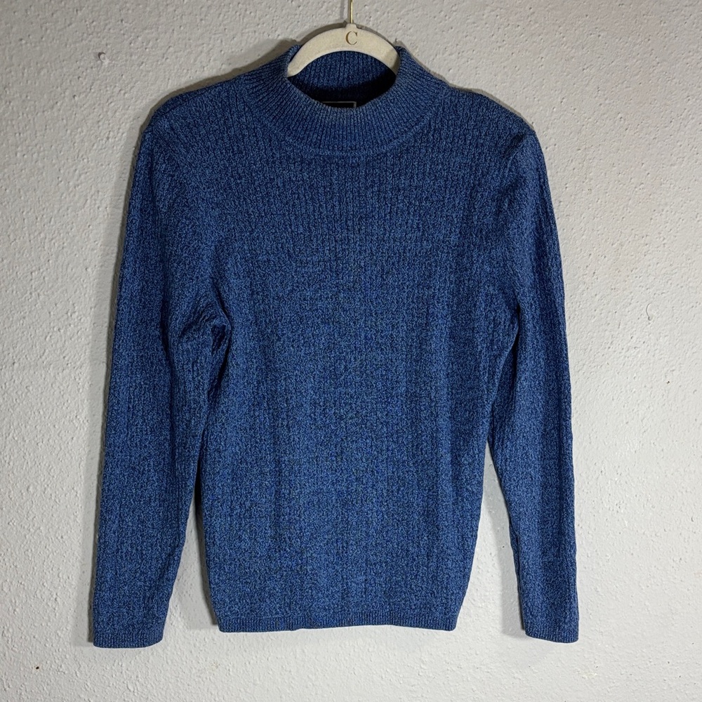 Karen Scott Women's Blue Crewneck Sweater